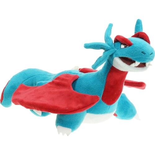 New Salamence Plush Toy Hot Japan Game Salamence Plush Doll Soft Big Animal Dragon Stuffed Pillow 30cm Toy Gifts For Kids Fans