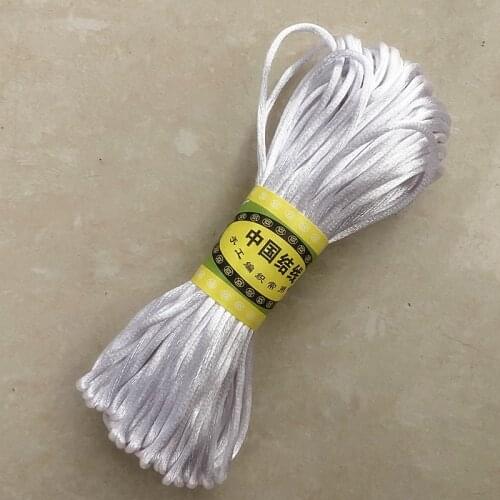 New 20yards/lot 1.5 2.5mm Chinese Knot Line Cord Silk Satin Cord Nylon Cord DIY String Necklace Bracelets Cord #01