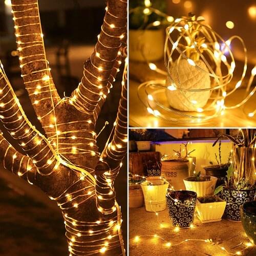 Upgrade Holiday Dimmable Soft Cord Fairy Waterproof Strip String Light 20M 50M 100M Decoration Garden Patio Party Christmas Tree