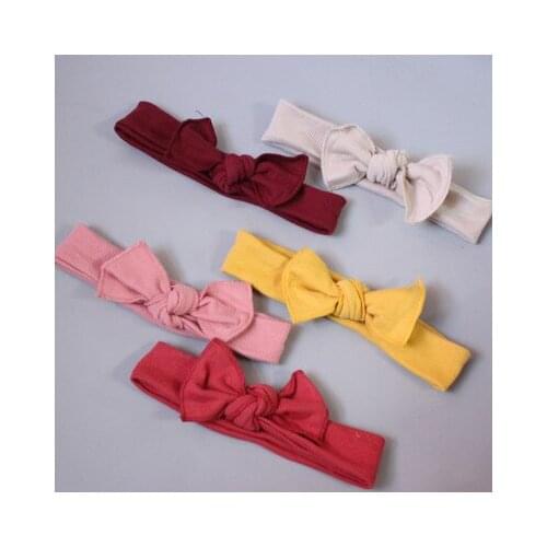 Baby Girl Headband Infant Hair Accessories Bows Newborn Headwear Rabbit Ear Headwrap Gift Toddlers Bandage Ribbon