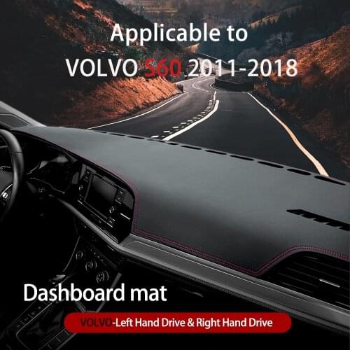 Anti-Slip Mat for VOLVO S60 2011 2012 2013 2014 2015 2016 2017 2018 Dashboard Cover Pad Sunshade Dashmat Carpet Accessories Rug