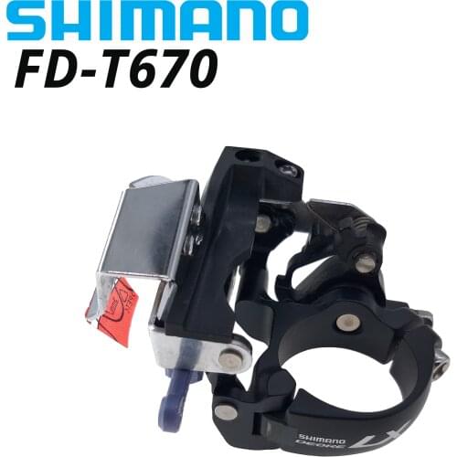 SHIMANO DEORE LX T670 TOP SWING Front Derailleur (Clamp Band Mount) 3x10-speed for Trekking