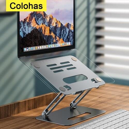 Folding Aluminum Laptop Stand Base Tablet Holder For Macbook Xiaomi PC Adjustment Notebook Holder Computer Riser PC Table Stand