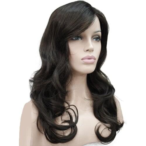 StrongBeauty Womens Wigs Blonde/Black Long Curly Hair Synthetic Wig