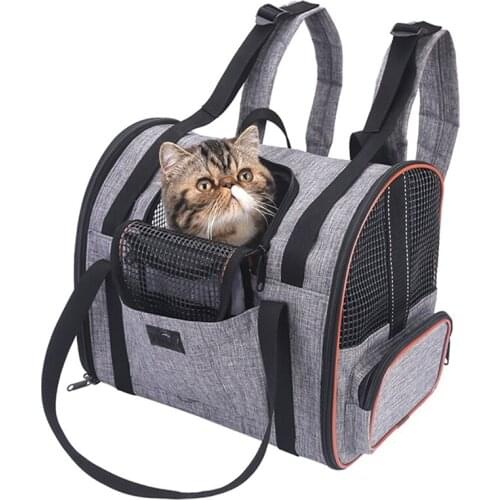 Pet Carrier Bag Breathable Puppy Carrier Backpack Folding Pet Backpack Travel Carrier Multi-functional Seat Basket Pet Supplies