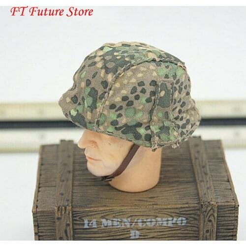 1/6 Scale Dragon WWII Light Camouflage Helmet German Cap Cover Model Soldier Scene Accessories for 12 inhces Body In Stock