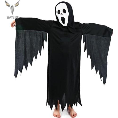 WAYLIKE Halloween costume Ghost Skull ghost Robe Adult Party Costume Mask horror Carnival Cosplay party props