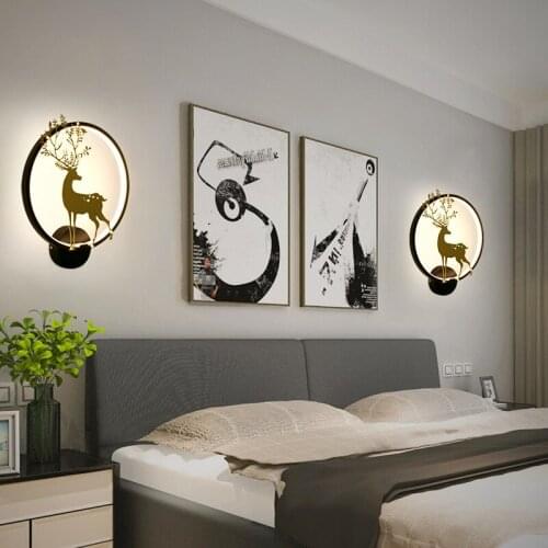 18W Nordic Led Wall Light For Indoor Home Lamp Living Room Bedside Room Bedroom Led Sconce Black White Wall Lamp 220V