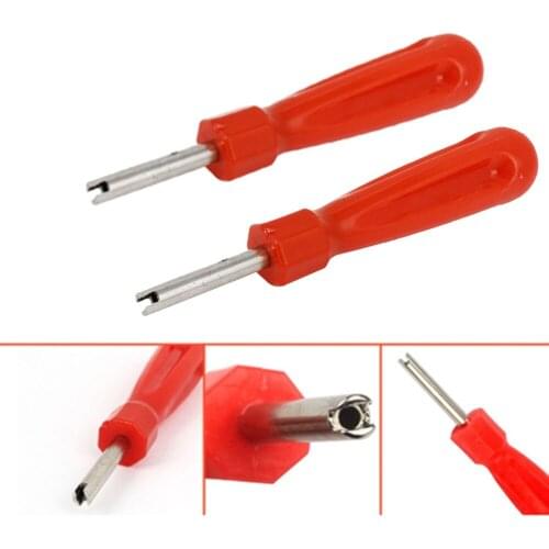 2PCS ABS Tire Valve Core Removal Tool Tire Repair Tool Valve Core Wrench Valve Core Screw Driver