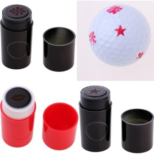 3pcs ABS Plastic Fast Drying Golf Ball Stamp Club Stamper Mark Golf Ball Impression Seal Golf Ball Symbol Golf Birthday Gift
