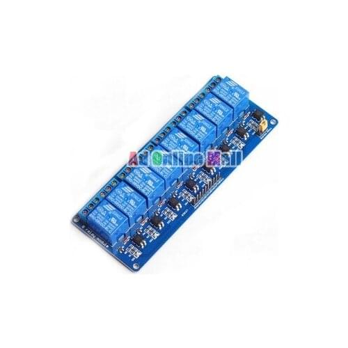 5PCS/LOT 8 Channel 8-Channel 5V Relay Module Control Panel PLC With Optocoupler For Arduino