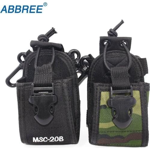ABBREE MSC-20B Walkie Talkie Case Holder Pouch Bag For BaoFeng UV-5R BF-888S UV-82 Walkie Talkie TYT Wouuxn Two Way Radio