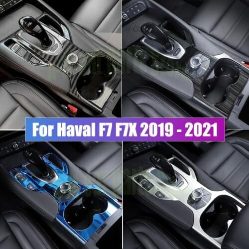 For Haval F7 F7X car gear panel cup frame decoration trims accessories tainless steel Interior Mouldings chrome 2020 - 2019