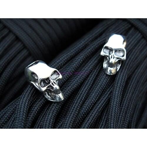By dhl or ems 500pcs Skeleton Skull Paracord Pendant Knife Flashlight Bracelet Accessories Pendant