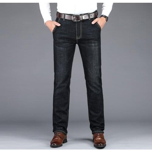 Men Jeans Homme Denim Slim Blue Black Male Jean Business Stretch Biker Casual Pants Trousers MenS Mens Fashion Designer