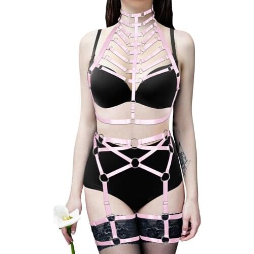 Exotic Costumes Sensual Lingerie Set Women Underwear Erotic Fetish Harness Belt Goth Accessories Bondage Suspender Belt Garters