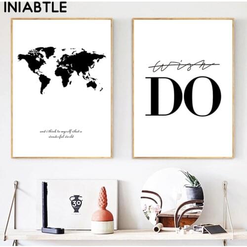 Настенные черно-белые картины INIABTLE China At AliExpress