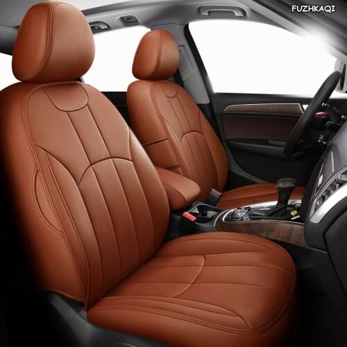 FUZHKAQI Custom Leather car seat cover For Honda Accord Odyssey FIT CR-V XR-V civic CITY Crosstour Crider VEZEL AVANCIER covers