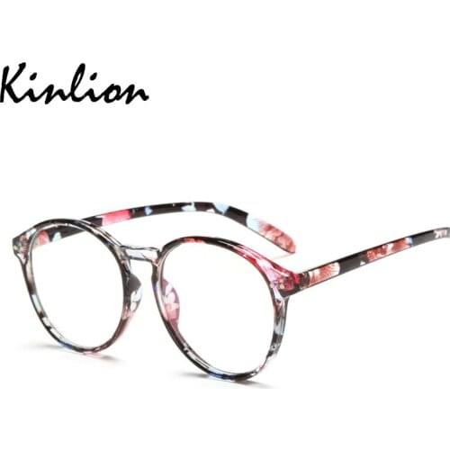 Kinlion Round Eyeglasses Women Mens Clear Eye Glasses Frames for Men Retro Myopia Prescription Glasses Frame Optical Gafas