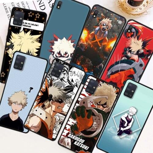 Soft Case For Samsung Galaxy A51 A71 A21s A31 A12 A41 A11 A72 A52 A32 5G A01 A91 A21 Capas Bakugo Boku No My Hero Academia BNHA
