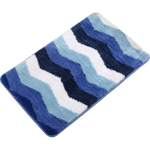 Non-Slip Bathroom Mats for Floor Home Bedroom Microfiber Bath Rugs Washable Carpet Quick Dry Ultra Shaggy Bath Mats for Bathroom