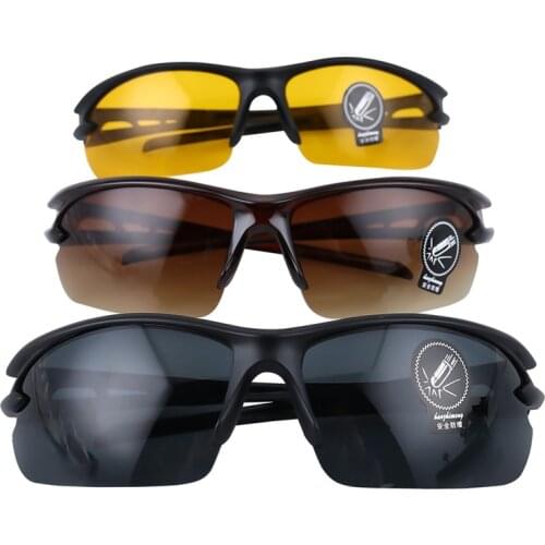 Universal Night Vision Goggles Drivers Glasses Outdoor Riding Glasses Anti Dust Wind Eyewear Eyes Protection Mens Sunglasses