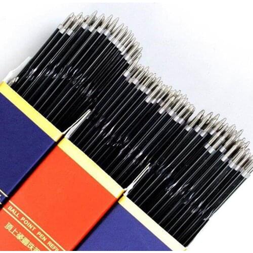 100Pcs/Set 0.7mm Blue Ink Office Gel Pen Refill Writing Ballpoint Practice Writing Stationery Rod Pen Refill School Tool Gift