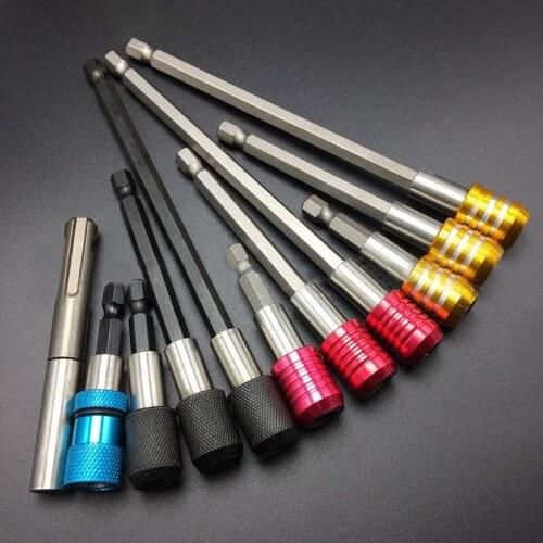 1p Drill Socket Adapter for Impact Driver with Hex Shank to Square Socket Drill Bits Rotatable Extension 60mm 100mm 150mm