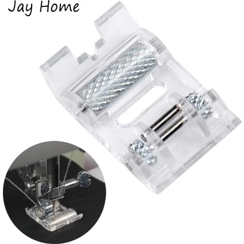 1Pc Roller Sewing Machine Presser Foot for Domestic Low Shank Snap-On Sewing Machine Roller Presser Foot Sewing Accessories