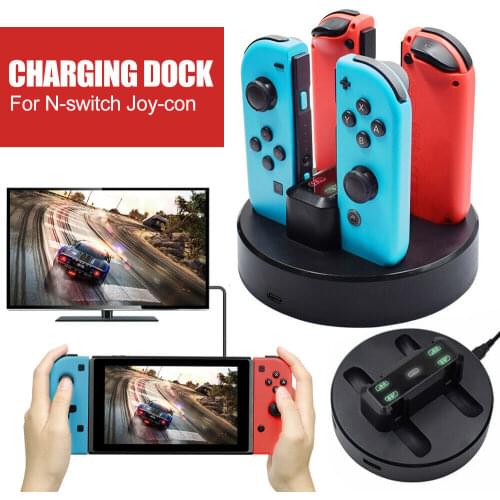 Charging Dock Station for Nintend Switch Joycon 2 USB Ports Indicator Lights for Nintendo Switch Game Controller Charger Stand