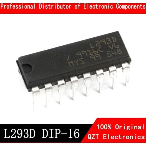 10pcs/lot L293D L293 293 DIP-16 Stepper Driver Chip IC Bridge driver - internal switch new original In Stock