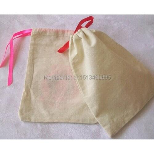 100pcs/lot CBRL small cotton jewelry pouch cotton gift pouch cotton drawstring pouch bag custom logo jewelry bag headset bag