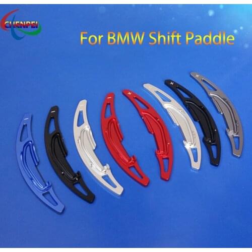 2pcs Aluminum Car Steering Wheel Shift Paddle Extension Shifter For BMW M2 M3 M4 M5 M6 X5M X6M Interior Accessories