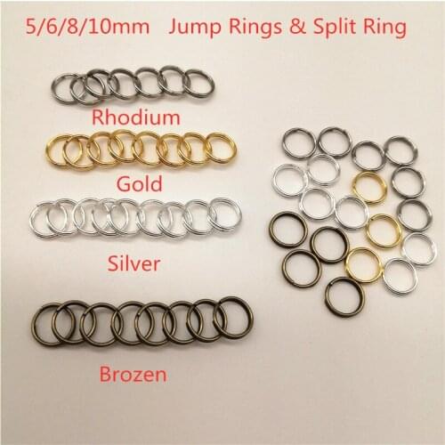 200-400pcs Double Loops Fit For Necklace/Earring/Bracelet Findings Components Diy Jewelry Accessories Jewelry Making Supplies