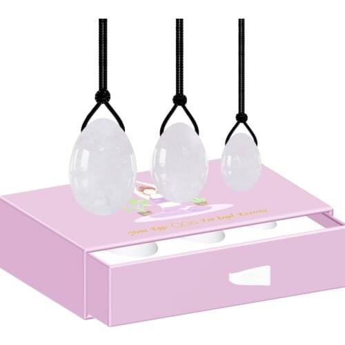Dropshipping White Jade Yoni Eggs Women Kegel Exerciser Vaginal Muscles Tightening Massage Ball