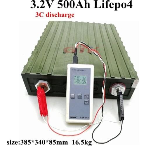 GTK New 3.2V 500ah Lifepo4 lithium battery 3C discharge for 12V 24V 48V solar energy storage motorhome Inverter RV battery pack