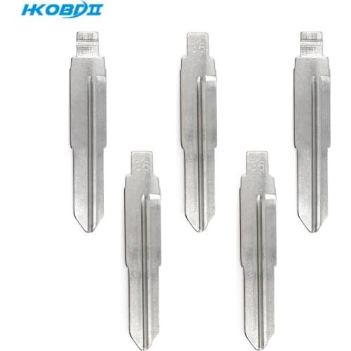 HKOBDII #36 for Hyundai Tucson Metal Blank Uncut Flip KD Remote Key Blade Type