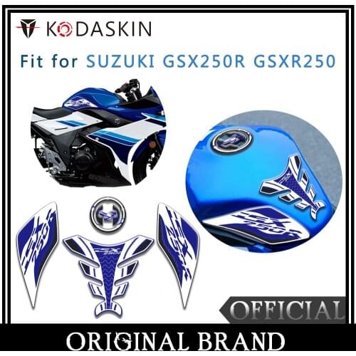 KODASKIN Fuel Tank Cap Sticker Fish Sticker Sticker Fit For SUZUKI GSX250R GSXR250 (Blue)