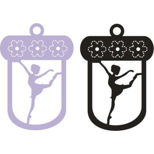Metal Ballerina bookmark paper die cutting dies for Scrapbooking/DIY Easter wedding Halloween Easter card