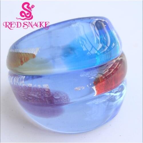 RED SNAKE Brand Fashion Ring Handmade Murano Glass Multifarious Rings RSMG0000#238