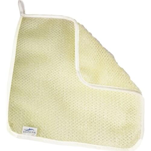 Soft Two Sides Face Body Exfoliating Scrubbing Terry Cloth Pad withLanyard Bath Washing Towel Washcloth for Women Men