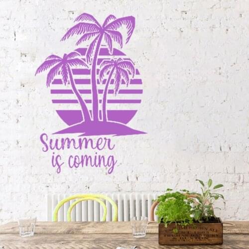 The Palm Tree Wall Stickers for Living Room Decoration Support Color Customization Wallpapers Environmental Protection Z190