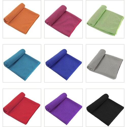 Ice Silks Cold Sensing Exercise Towel Cold Towel Wipe Sweat Quick-Drying Cool Ice Towel