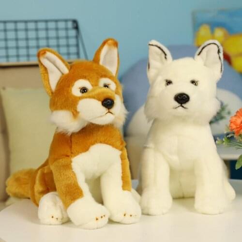 Lifelike Fox Animal Plush Soft Stuffed Doll Home Sofa Couch Decoration Kids Toy Birthday Gift for children