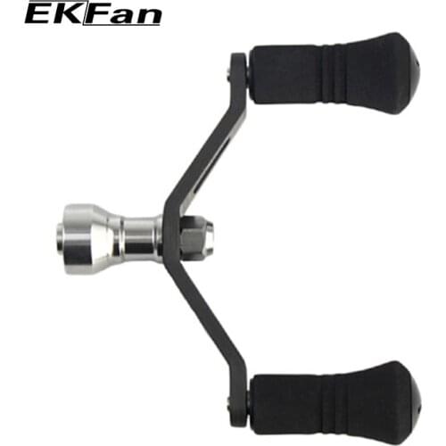 EKfan Carbon Fiber Handle And High Quality EVA Knobs Fishing Reel Handle Fit 2000-5000 Spinning Fishing Tackle Tool