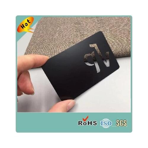 Print black laser engraving blank name visit metal business card