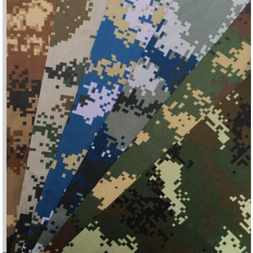 Winter Summer Cotton Polyester Army Military Camouflage Fabric Vinylon Anti Static Ultraviolet Military Grade Camouflage Fabric