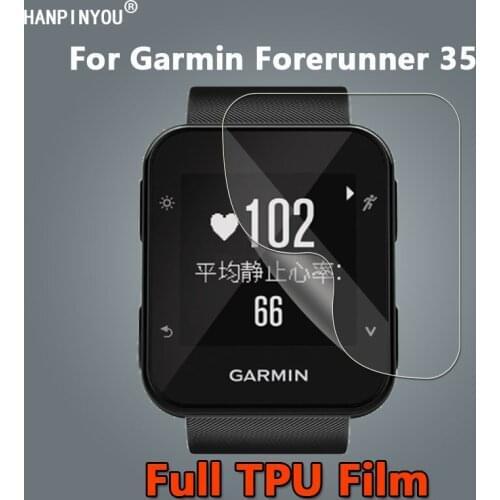 1/10Pcs For Garmin Forerunner 35 Sports Smart Watch Clear Full Cover Soft TPU Hydrogel Film Screen Protector -Not Tempered Glass