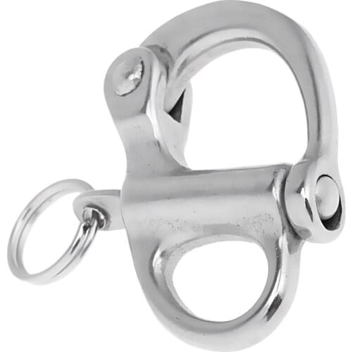 1 Pair Stainless Steel Snap Shackle Swivel Bail Marine Boat Sailing Hardware
