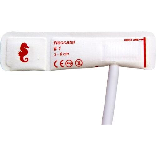 Sphygmomanometer Monitor Disposable Non-invasive Blood Pressure Cuff Newborn Pet 3-6cm Single Tube 10 pcs